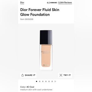 Dior foundation different shades available